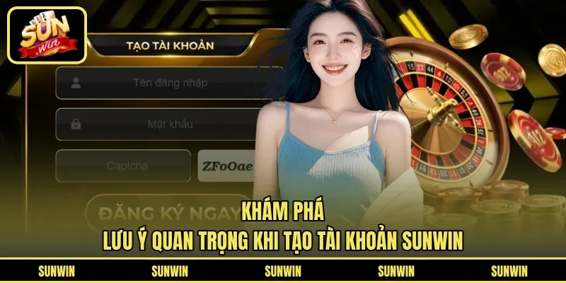Khám phá lưu ý quan trọng khi tạo tài khoản Sunwin